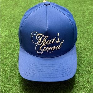 NWT G/Fore "That's Good" Flex-Fit Snap-Back Hat (Royal Blue / White Lettering)